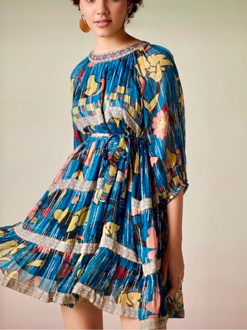 Anthropologie Verb by Pavalli Singhee Eulalia Shimmer Dress